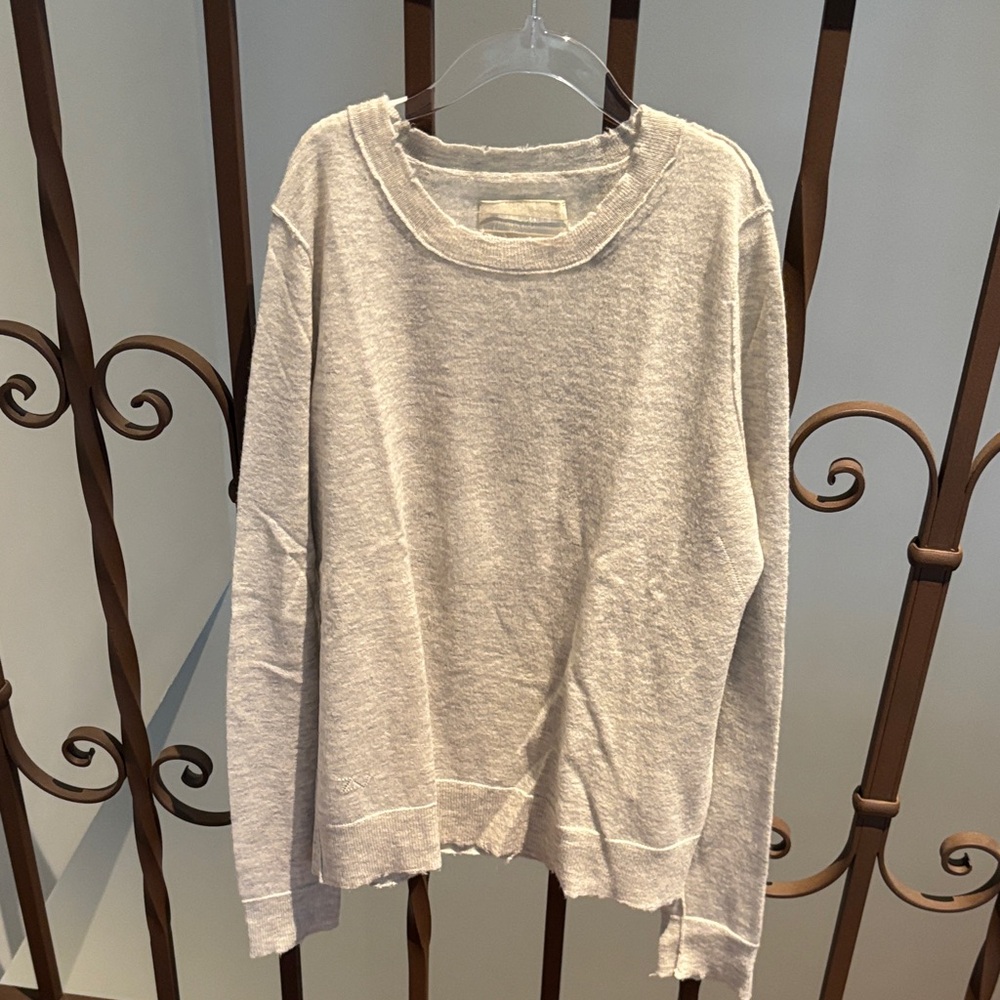 Zadig & Voltaire Light Beige Crew Neck Sweater